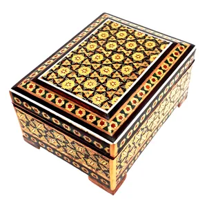 جعبه جواهرات خاتم کاری سعید آرا مدل میتا کد A3