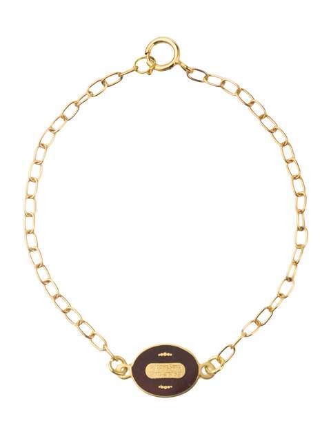 دستبند طلا 18 عیار دخترانه کانیار گالری کد DE1