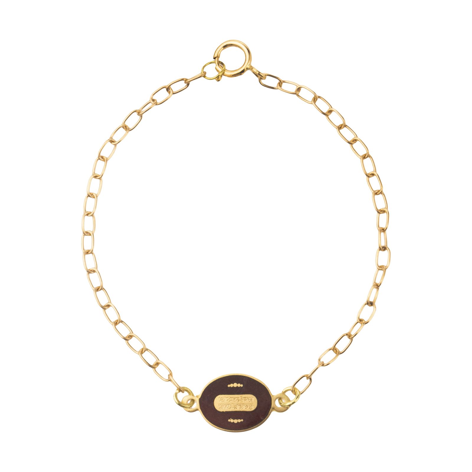 دستبند طلا 18 عیار دخترانه کانیار گالری کد DE1 -  - 1