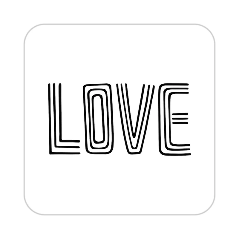 زیر لیوانی کاکتی طرح عاشقانه مدل mp38797