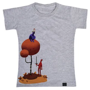 تی شرت آستین کوتاه دخترانه 27 مدل آدم و درخت کد V143