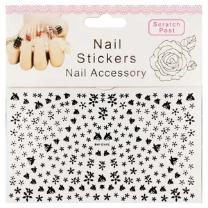 استیکر طراحی ناخن مدل پروانه کد SNXD-048