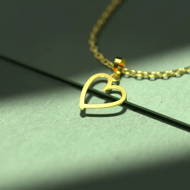 گردنبند طلا 18 عیار زنانه مدوپد مدل  طرح قلب کد E1172