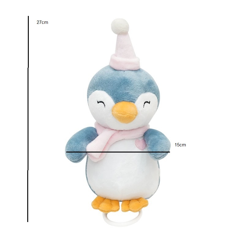 آویز کریر کودک مدل نخ کش موزیکال پنگوئن