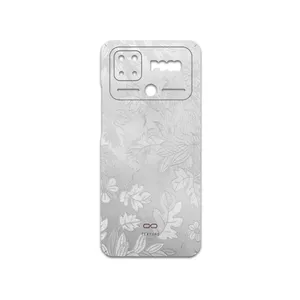 MAHOOT Silver-Wildflower Cover Sticker for Xiaomi Poco C40