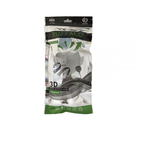 ماسک تنفسی بوفالو مدل سه بعدی 5 لایه بسته 10 عددی