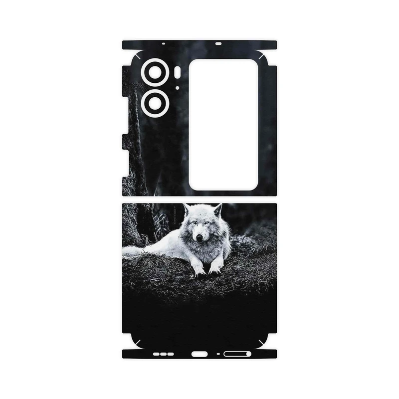 برچسب پوششی ماهوت مدل Dire_Wolf-FullSkin مناسب برای گوشی موبایل اپو Find N2 Flip