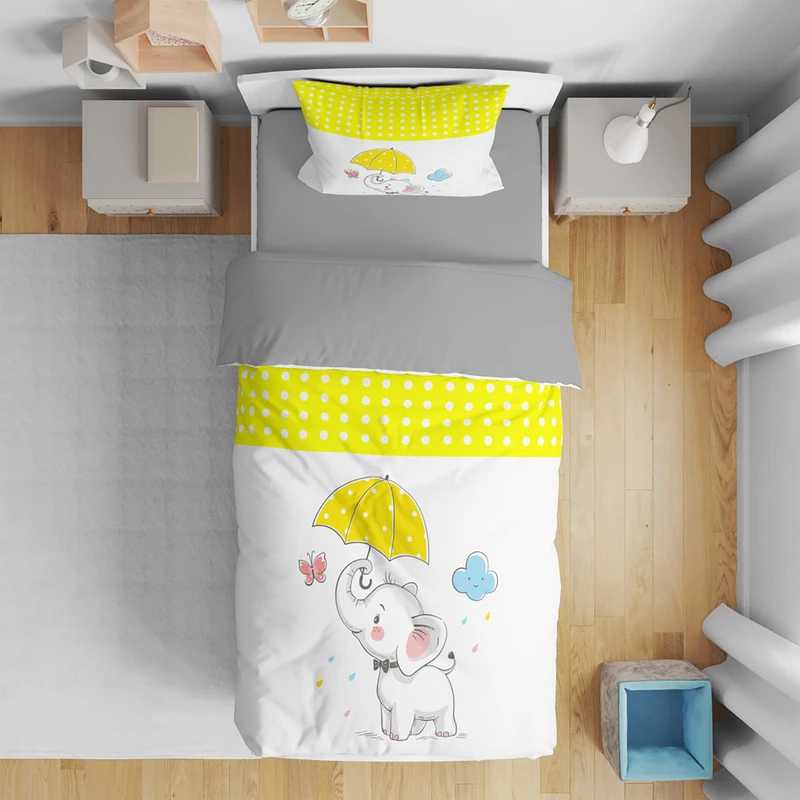 سرویس روتختی مدل فیل بازیگوش 4481 یک نفره 5 تکه