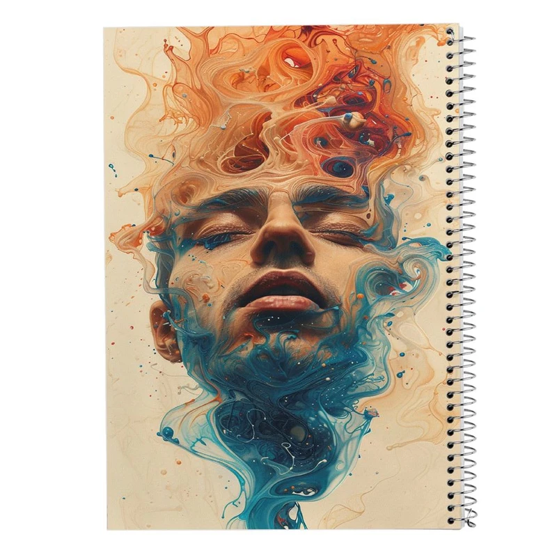 دفتر شطرنجی 50 برگ مدوپد طرح نقاشی آدم کد DF15672