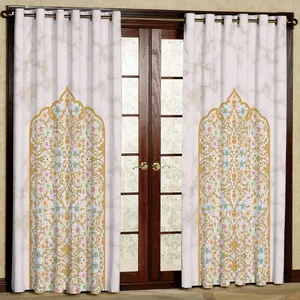پرده مدل هازان پانچی کد 1964 سایز 140x200 سانتی متر