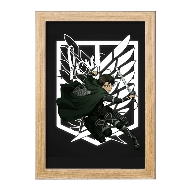 تابلو خندالو مدل انیمه اتک آن تایتان کد F4733