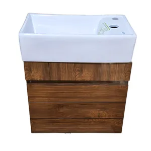 ست کابینت و روشویی مدل چوبی کد ۰۰۱