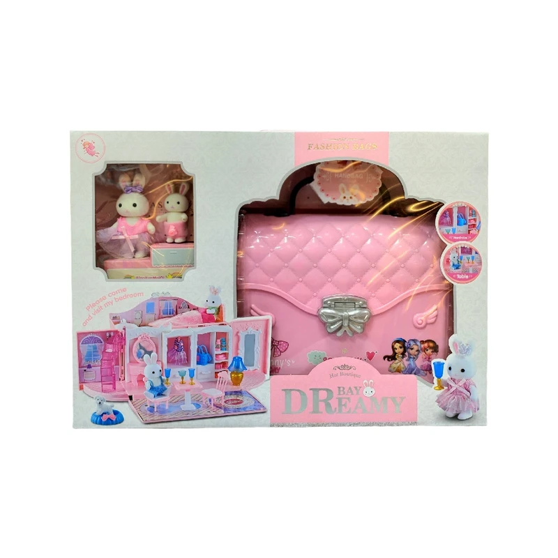 اسباب بازی لوازم خانه مدل خانه خرگوش کیف فشن کد 13490