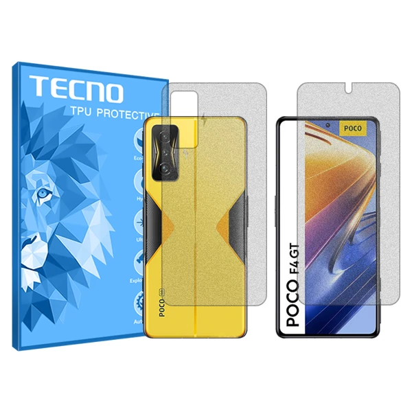 محافظ صفحه نمایش مات تکنو مدل HyMTT مناسب برای گوشی موبایل شیائومی Poco F4 GT به همراه محافظ پشت گوشی