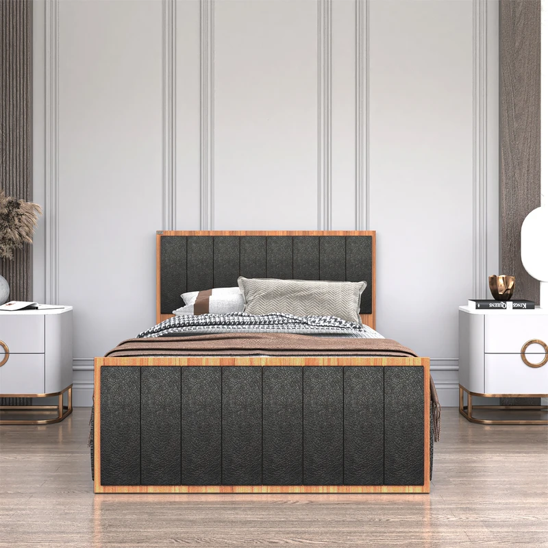 تخت خواب یک نفره اعیان مدل FH851 سایز 120x200 سانتی متر