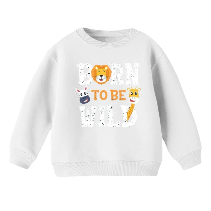 سویشرت بچگانه مدل نوشته حیوانات کد v3 