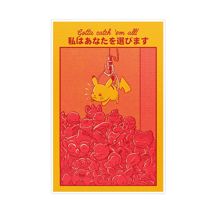 استیکر لپ تاپ ماسا دیزاین طرح Pokemon مدل STK1495