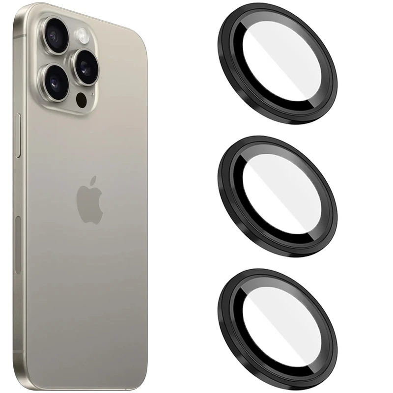 محافظ لنز دوربین والکری مدل Ring Metal مناسب برای گوشی موبایل اپل iPhone 15 Pro Max