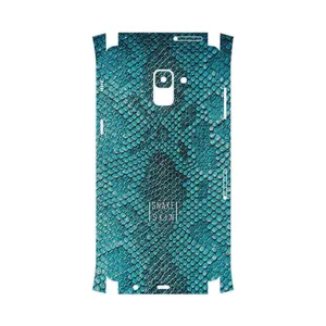 MAHOOT Blue Snake Skin-FullSkin Cover Sticker for Samsung Galaxy A8 Plus 2018
