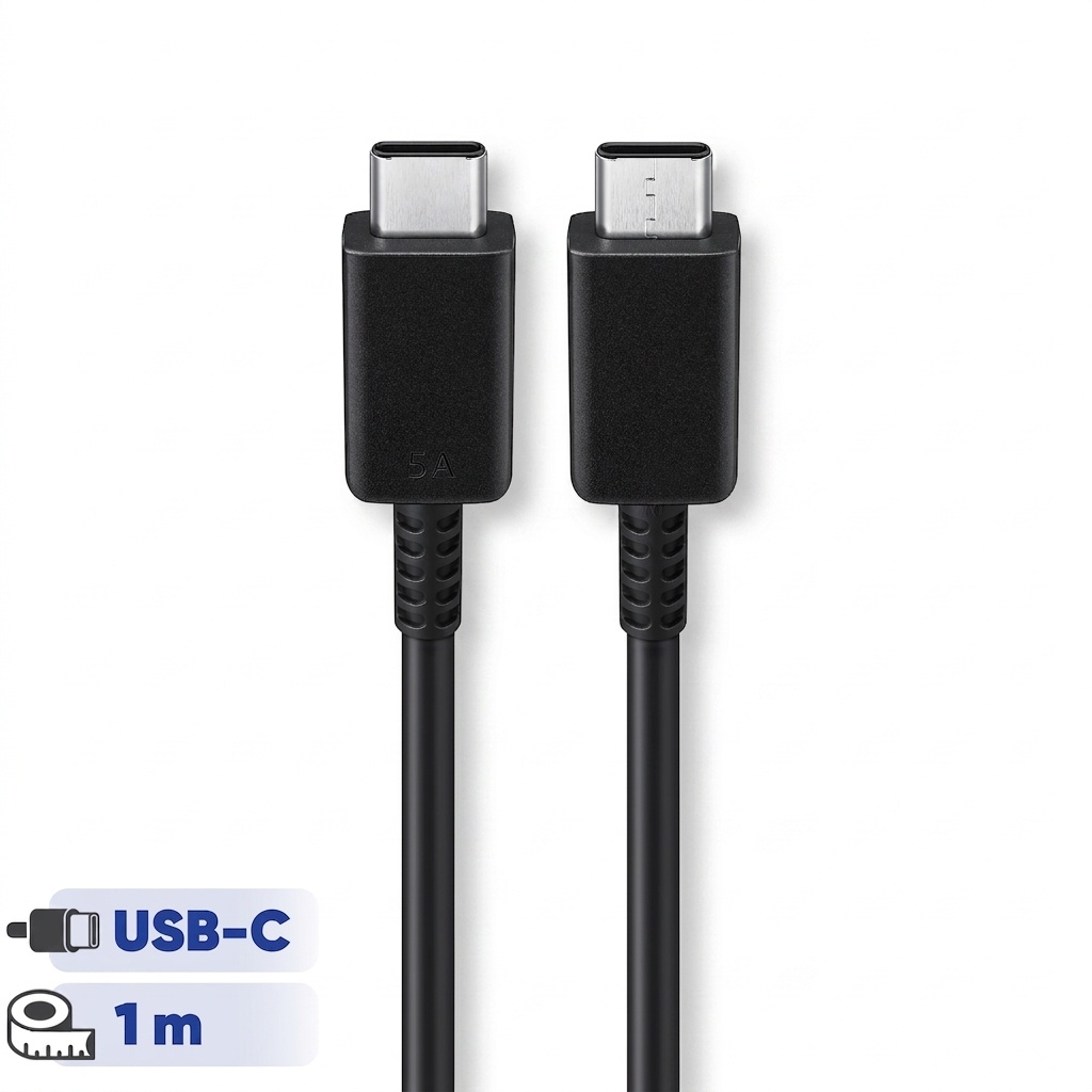 کابل تبدیل USB-C به USB-C سامسونگ مدل 1 متری  - 5 آمپر