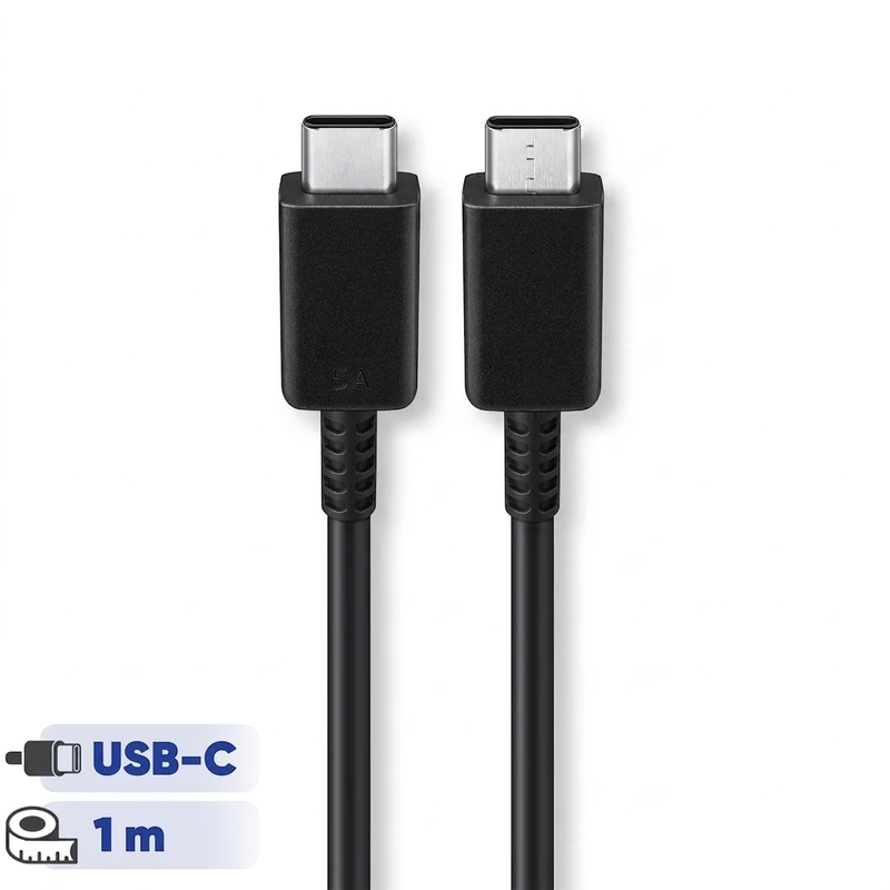 کابل تبدیل USB-C به USB-C سامسونگ مدل 1 متری  - 5 آمپر