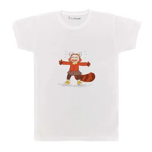 تی شرت بچگانه پرمانه طرح turning red کد pmt.1119