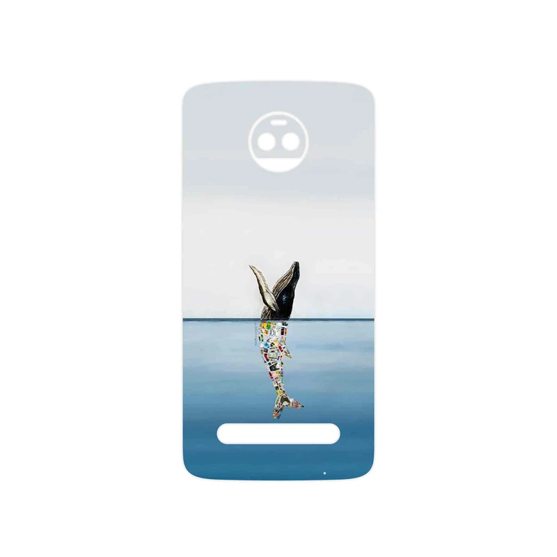 برچسب پوششی ماهوت مدل Collage of Sea Trash مناسب برای گوشی موبایل موتورولا Moto Z2 Force