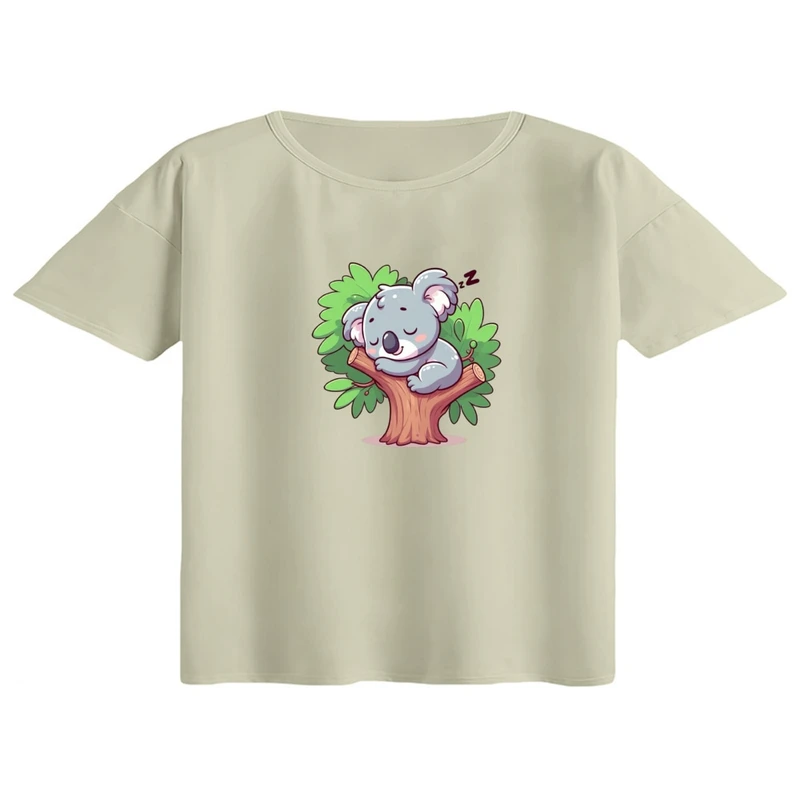 کراپ تی‌شرت آستین کوتاه زنانه مدل کووالا کد 03