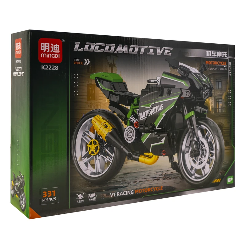 ساختنی 331 تکه مینگدی مدل موتورسیکلت کد V1-RACING2228