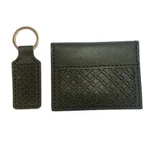 ست جاکارتی و جاکلیدی چرمی مدل natural