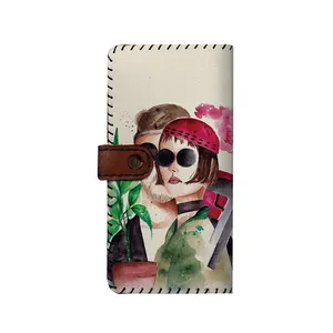 کیف پول چرمی ترمه طراحان ایده مدل لئون بنددار کد nnb014