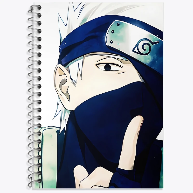 دفتر زبان 50 برگ خندالو مدل دو خط طرح انیمه ناروتو (Naruto) کد F1348