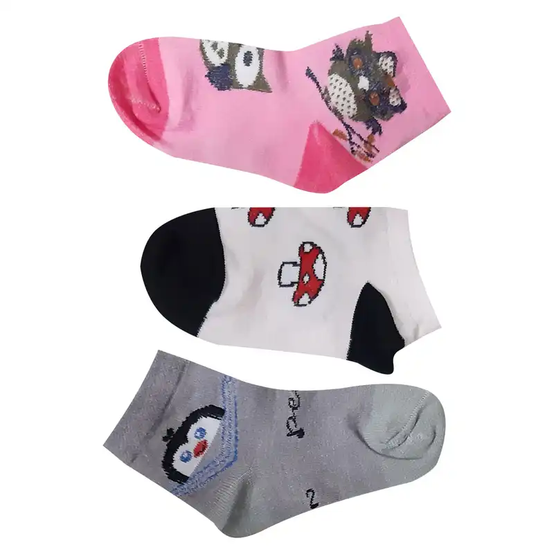 جوراب دخترانه کد 944 مجموعه 3 عددی