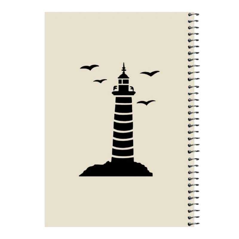 دفتر مشق 80 برگ اس جی مدل فانوس دریایی   