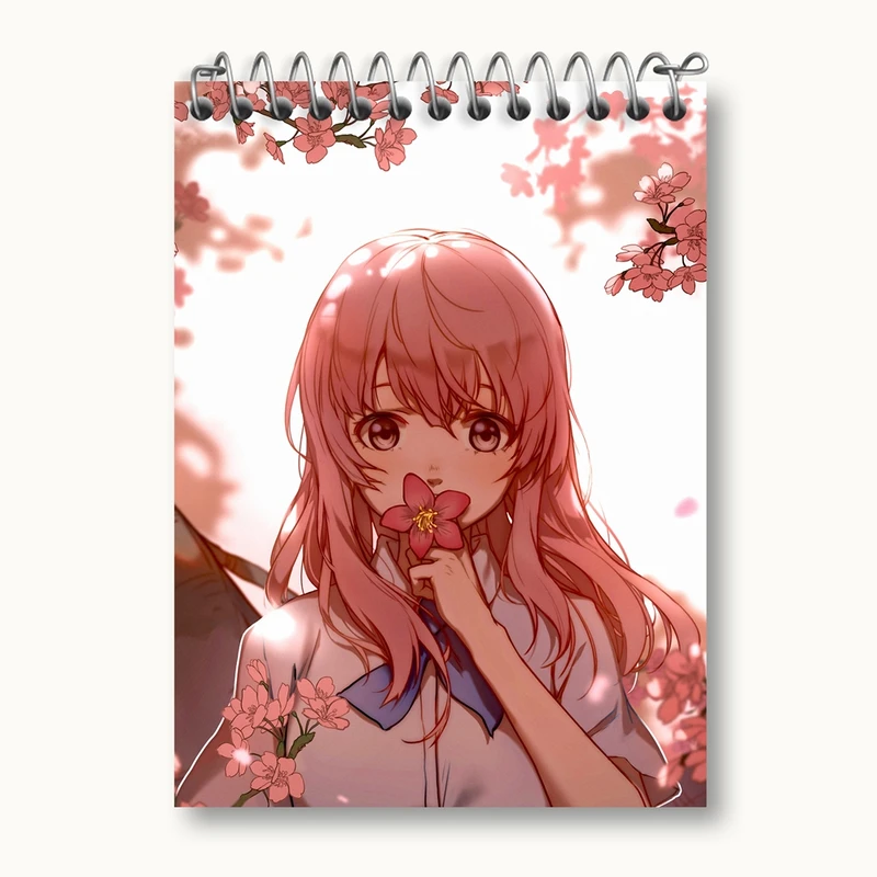 دفتر یادداشت 50 برگ خندالو مدل شوکو نیشیمیا انیمه سایلنت ویس A Silent Voice کد 15803