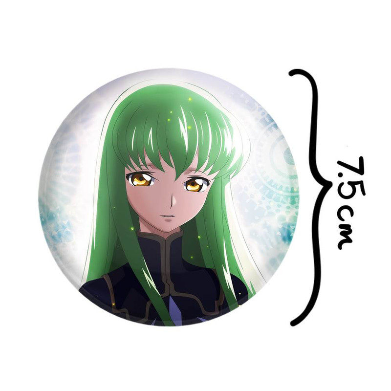 آینه جیبی خندالو مدل C.C سی سی انیمه کد گیاس Code Geass  کد 13050