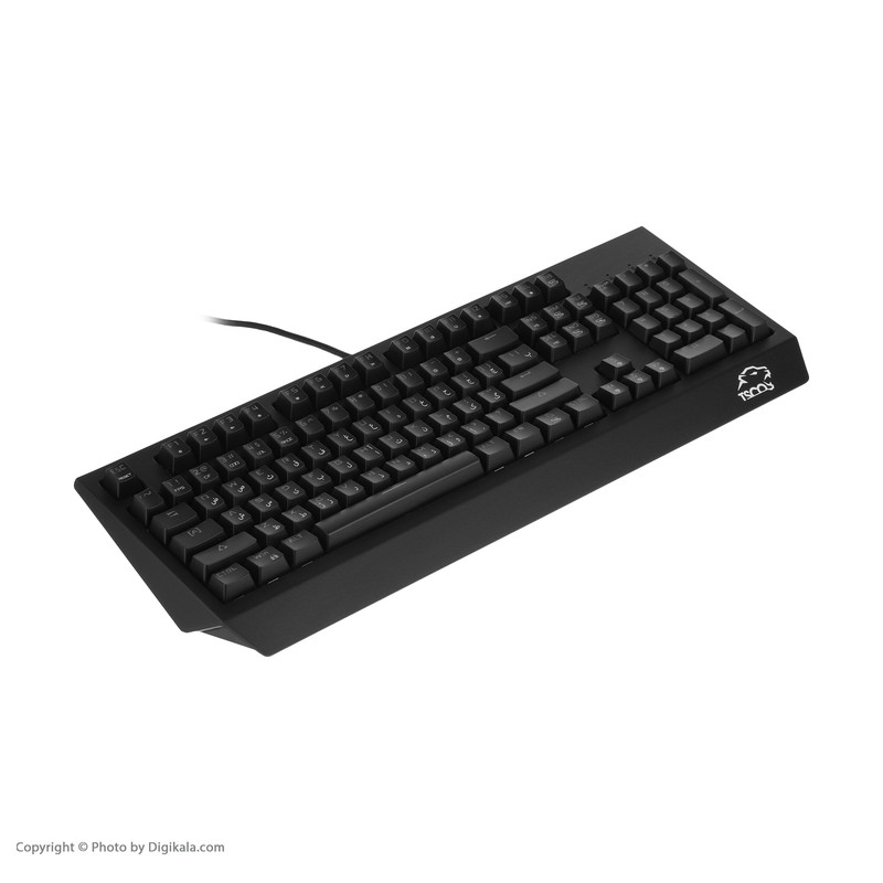کیبورد مخصوص بازی تسکو مدل GK 8127، سوییچ مکانیکال قهوه ای، Full-Size، نورپردازی RGB