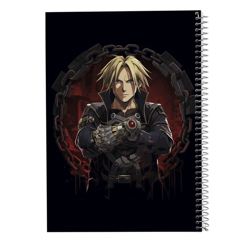 دفتر ژورنال نویسی 50 برگ مدوپد مدل نقطه ای طرح Fullmetal Alchemist کد DF2295