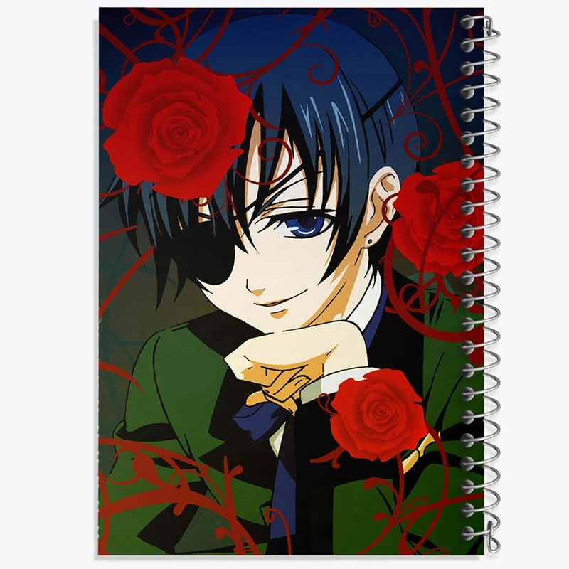دفتر نت موسیقی 50 برگ خندالو مدل شیل انیمه خادم سیاه Black Butler کد 16309
