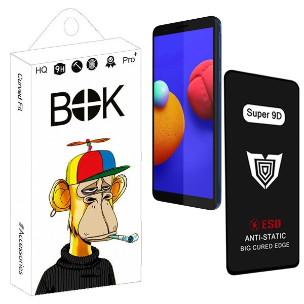 محافظ صفحه نمایش بوک مدل Super 9D مناسب برای گوشی موبایل سامسونگ Galaxy A01 Core