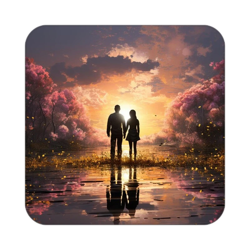 زیر لیوانی کاکتی مدل عاشقانه کد mp12449