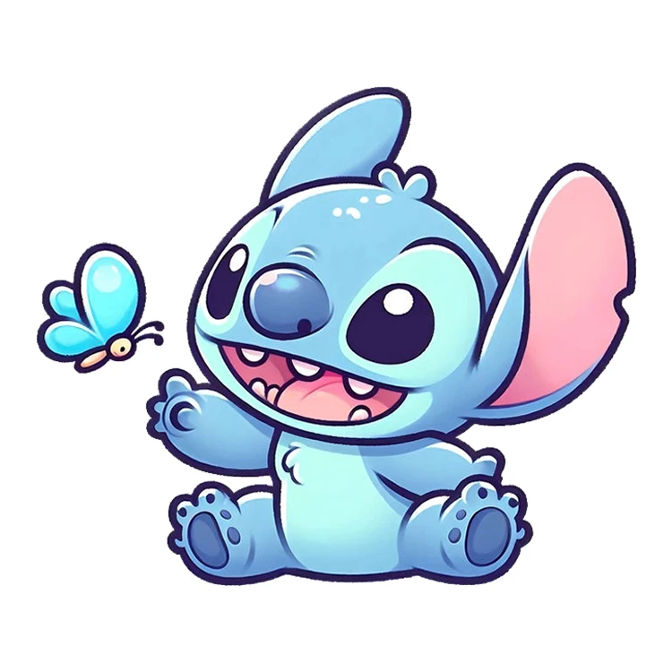 استیکر پارچه و لباس پاد آفرین مدل کارتون استیچ کد DKST84