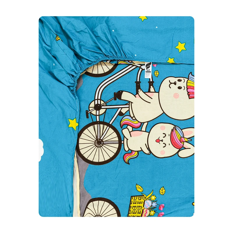 ملحفه میکرو آدنو مدل Rainbow کد MC11 یک نفره سایز 80x180 سانتی متر