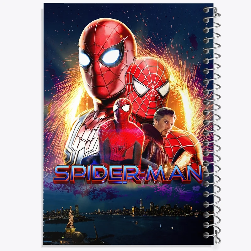 دفتر نت موسیقی 50 برگ خندالو مدل مرد عنکبوتی (Spider Man) کد F2101