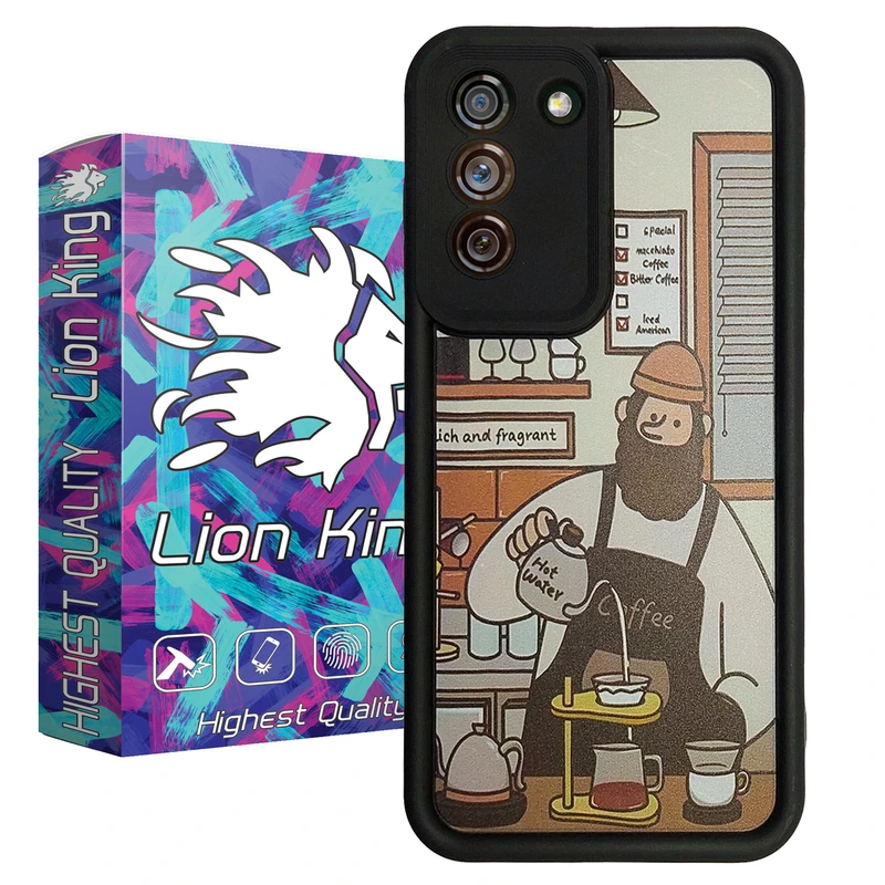 کاور لاین کینگ طرح کافه چی مناسب برای گوشی موبایل سامسونگ GALAXY S21 FE