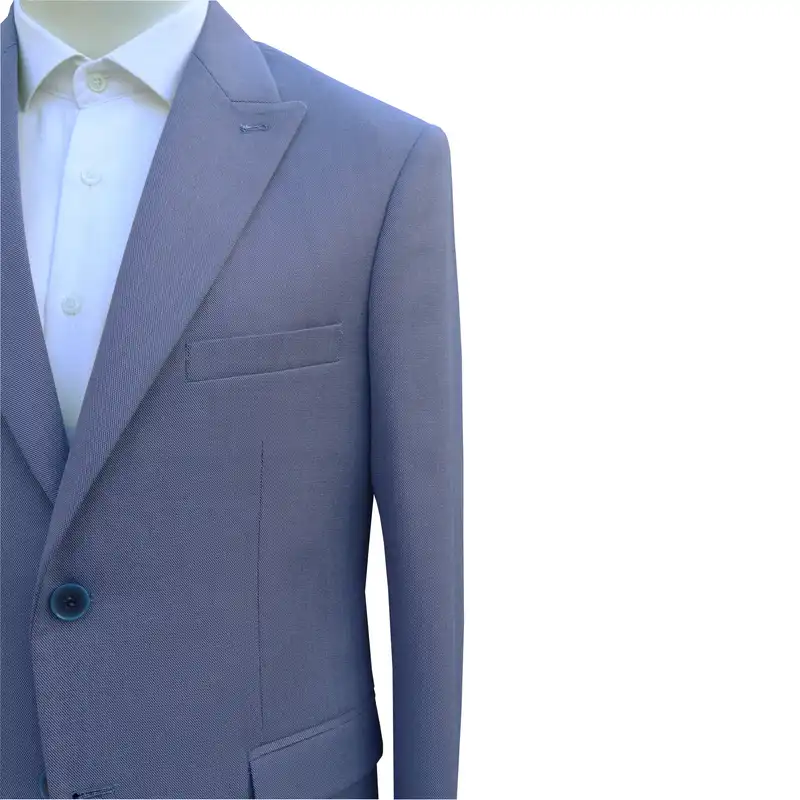 کت و شلوار مردانه مدل یقه بلیزر فیلافیلا کد 1156 رنگ آبی روشن