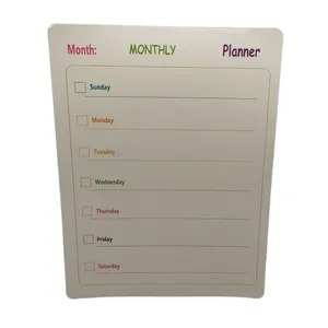 تخته وایت برد مدل مگنتی طرح پلنر سایز 28x21 سانتی متر