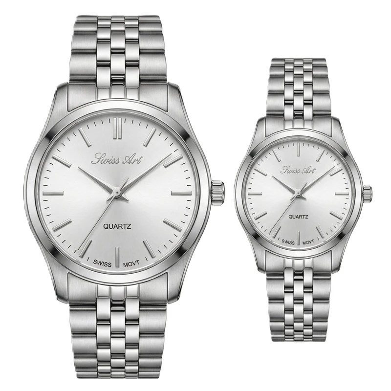 ست ساعت مچی عقربه‌ای کوارتز زنانه و مردانه سوئیس آرت مدل ANT172-173ST0000