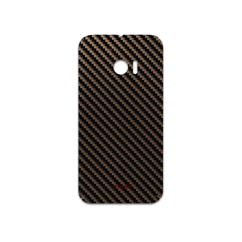 برچسب پوششی ماهوت مدل Glossy-Brown-Fiber مناسب برای گوشی موبایل اچ تی سی 10