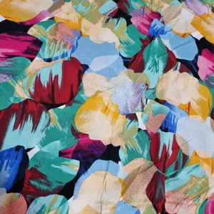 پارچه لباس مدل کودری نخی طرح برگی